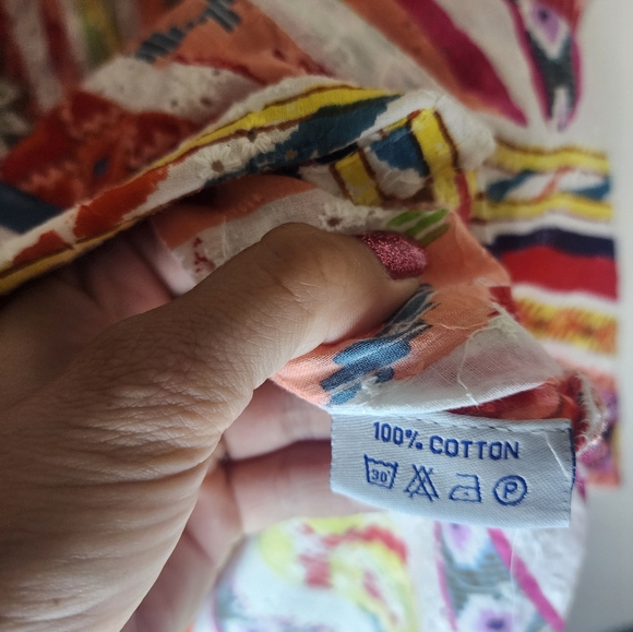 Colori di mare embroidered floral boho beaded tunic - Picture 4 of 5